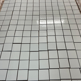 10x10 cm Terracotta Ral 9016 Beyaz El Yapımı Dekor