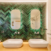 6.5x21x5 cm Terracotta Emerald El Yapımı Dekor