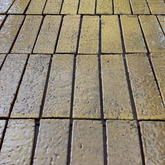 6.5x21.5 cm Terracotta Gold El Yapımı dekor