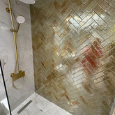 6.5x21x5 cm Terracotta Platin El Yapımı Dekor