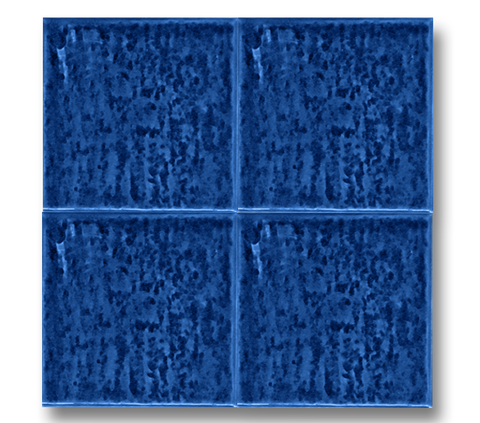 13x13 Rustik Kobalt Çatlak Sır El Yapımı Seramik