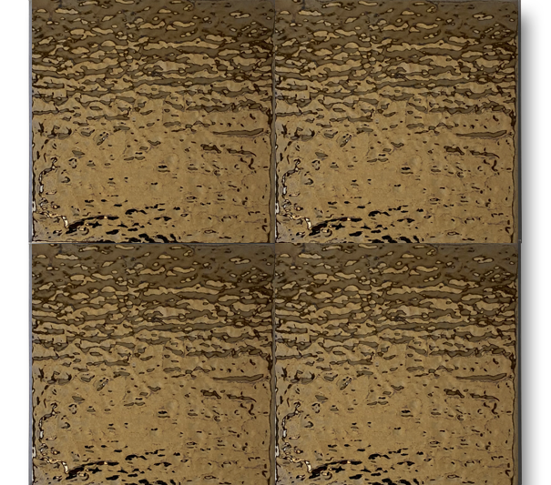 13x13 Rustik Altın Çatlak Sır El Yapımı Seramik
