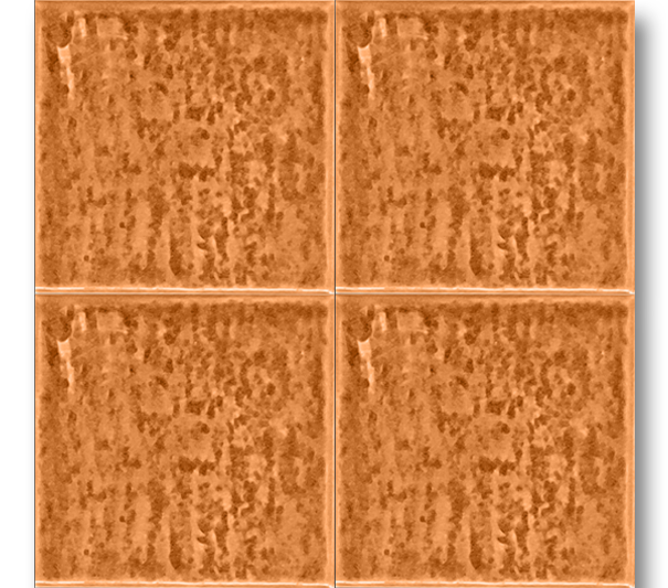 13x13 Rustik Tarçın Çatlak Sır El Yapımı Seramik