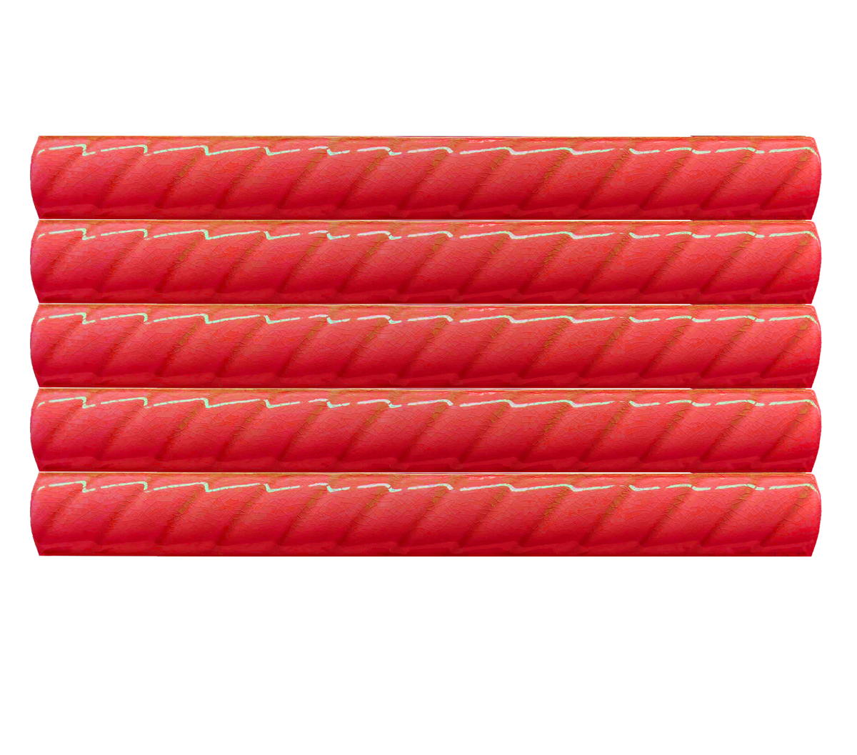 5x40 Pencil Örgü Kırmızı Çatlak Sır El Yapımı Seramik