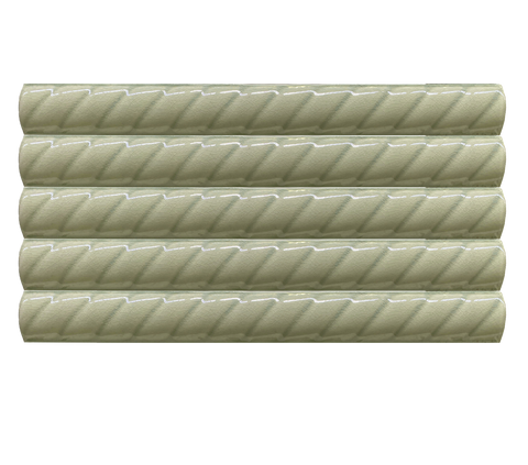 5x40 Pencil Örgü Su Yeşili Çatlak Sır El Yapımı Seramik