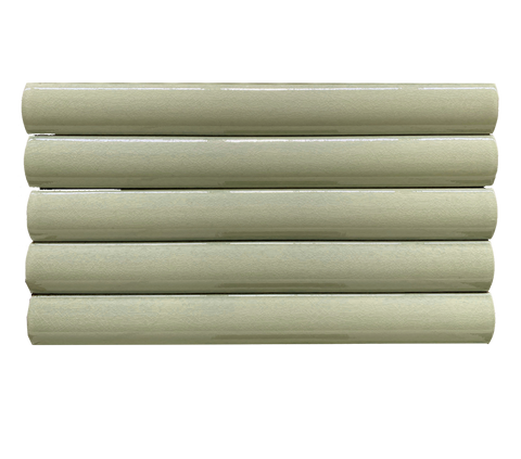 5x40 Pencil Düz Su Yeşili Çatlak Sır El Yapımı Seramik