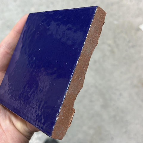 10x10 cm Terracotta Cobalt El Yapımı Dekor