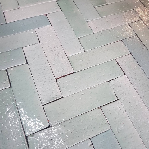 6.5x21x5 cm Terracotta Fresh Mint El Yapımı Dekor