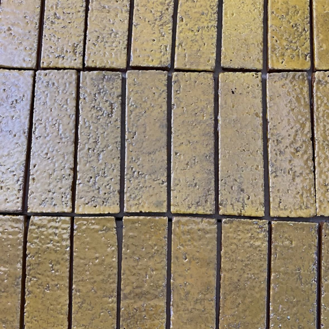 6.5x21.5 cm Terracotta Gold El Yapımı dekor
