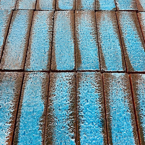 6.5x21x5 cm Terracotta Iceberg El Yapımı Dekor