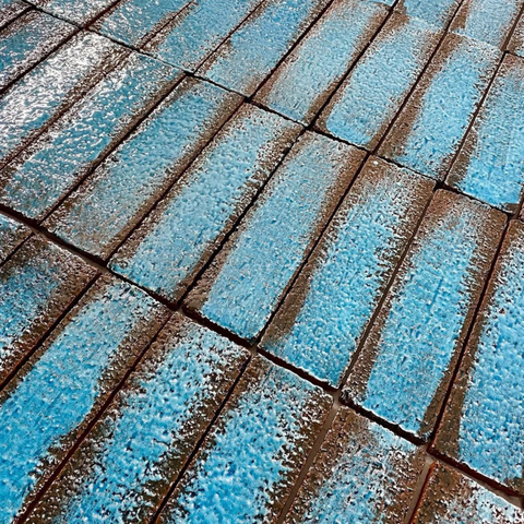 6.5x21x5 cm Terracotta Iceberg El Yapımı Dekor