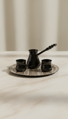 Marble Serving Board With Brass Inlay