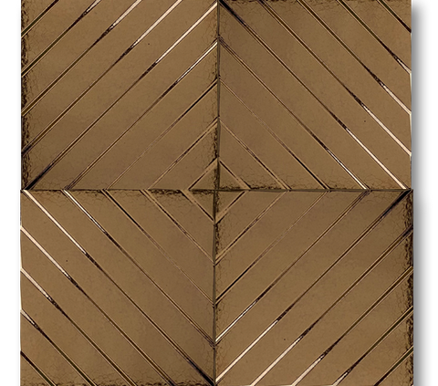 20x20 Linea Altın Çatlak Sır El Yapımı Seramik